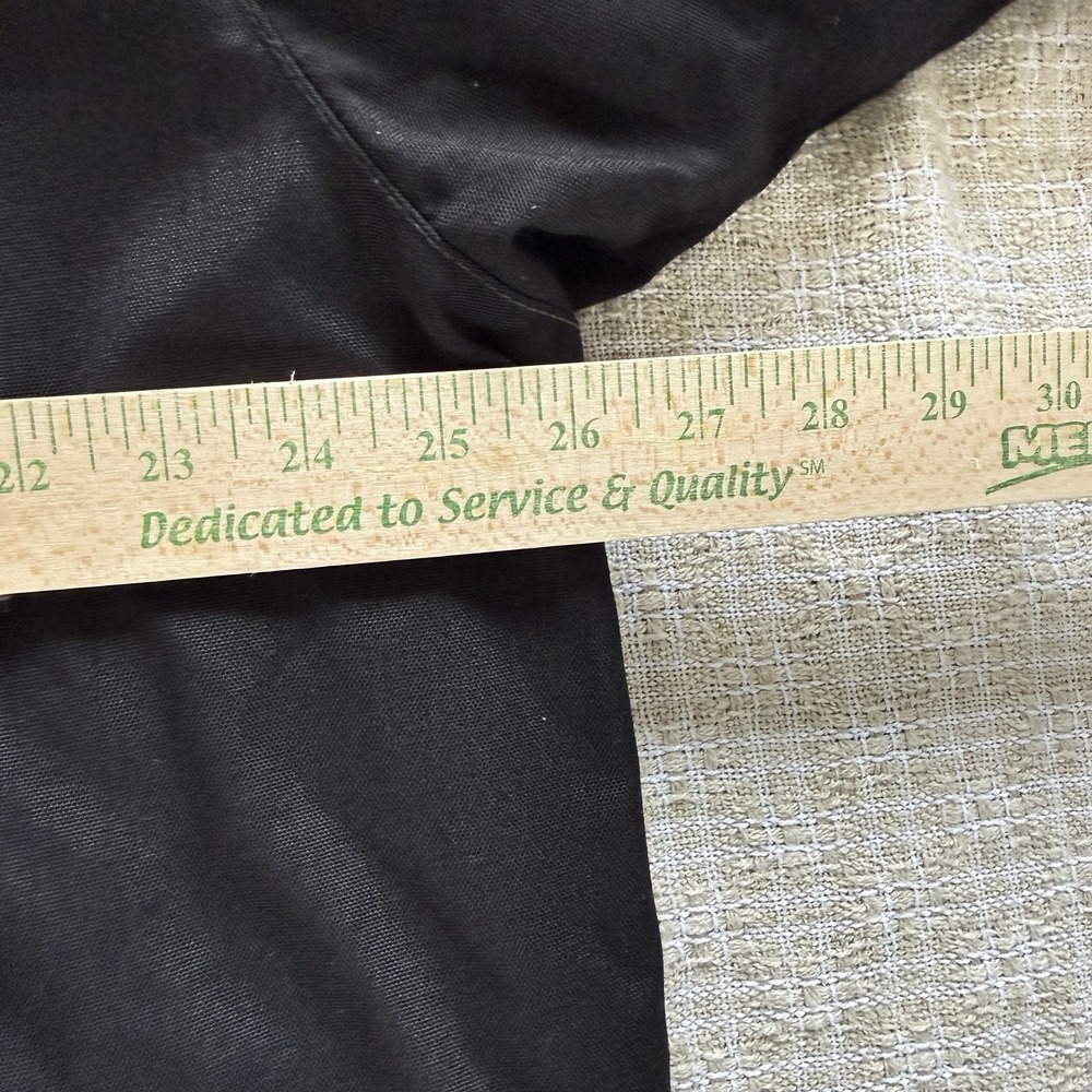 Banana Republic Black Canvas Coat Men XL Vintage Y2K Utility Hooded Outdoor Work - Picture 10 of 13
